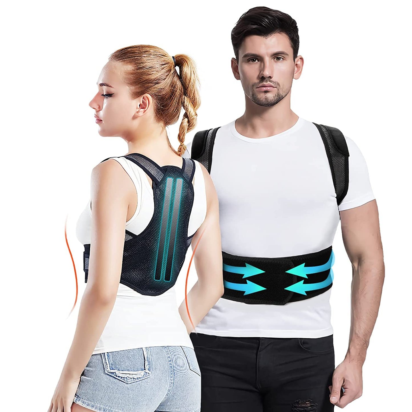 Corsetul pentru corectarea posturii spatelui "Invisible" Back Corrector – BACKMED