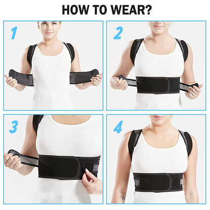 Corsetul pentru corectarea posturii spatelui "Invisible" Back Corrector – BACKMED