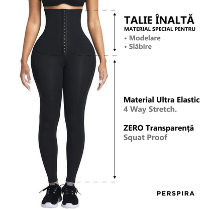 Colanți Corset Modelatori cu efect termic în zona taliei PERSIPRA, Originali