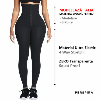 Colanți Corset Modelatori cu efect termic în zona taliei PERSIPRA, Originali