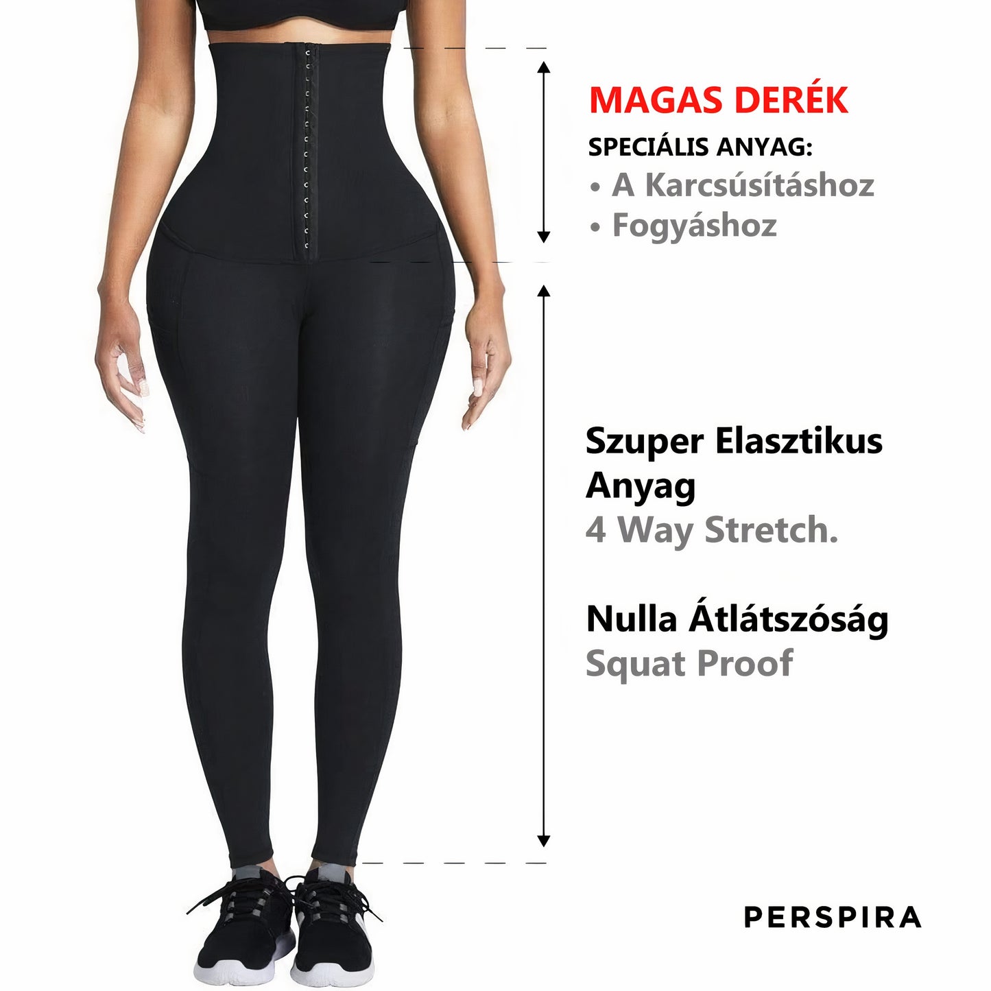Colanți Corset Modelatori cu efect termic în zona taliei PERSIPRA, Originali