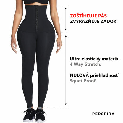 Colanți Corset Modelatori cu efect termic în zona taliei PERSIPRA, Originali