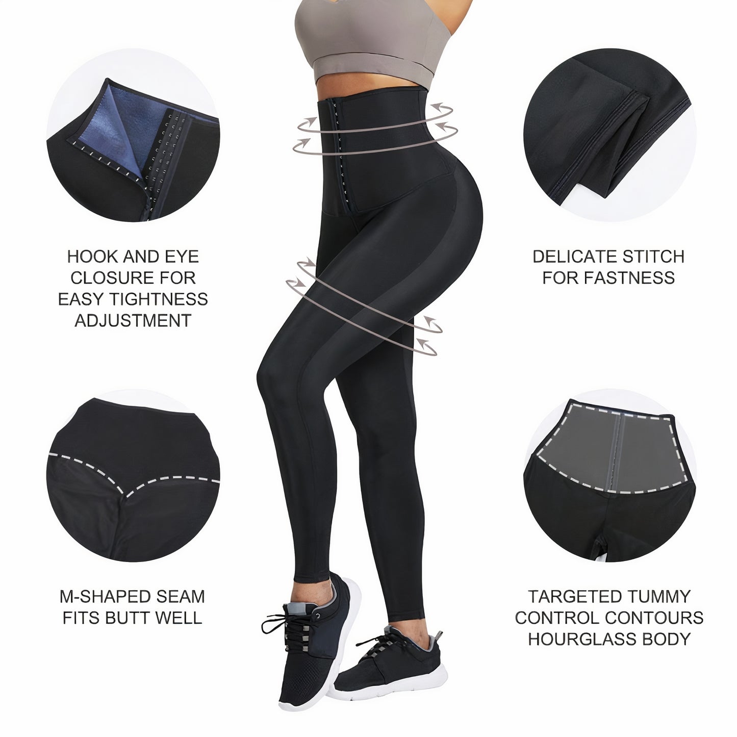 Colanți Corset Modelatori cu efect termic în zona taliei PERSIPRA, Originali